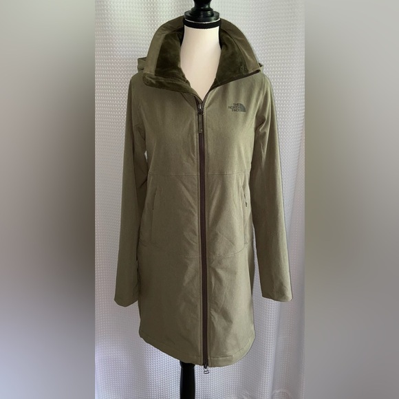 WOMEN'S The North Face SHELBE RASCHEL PARKA LENGTH WITH HOOD size small - Picture 2 of 16